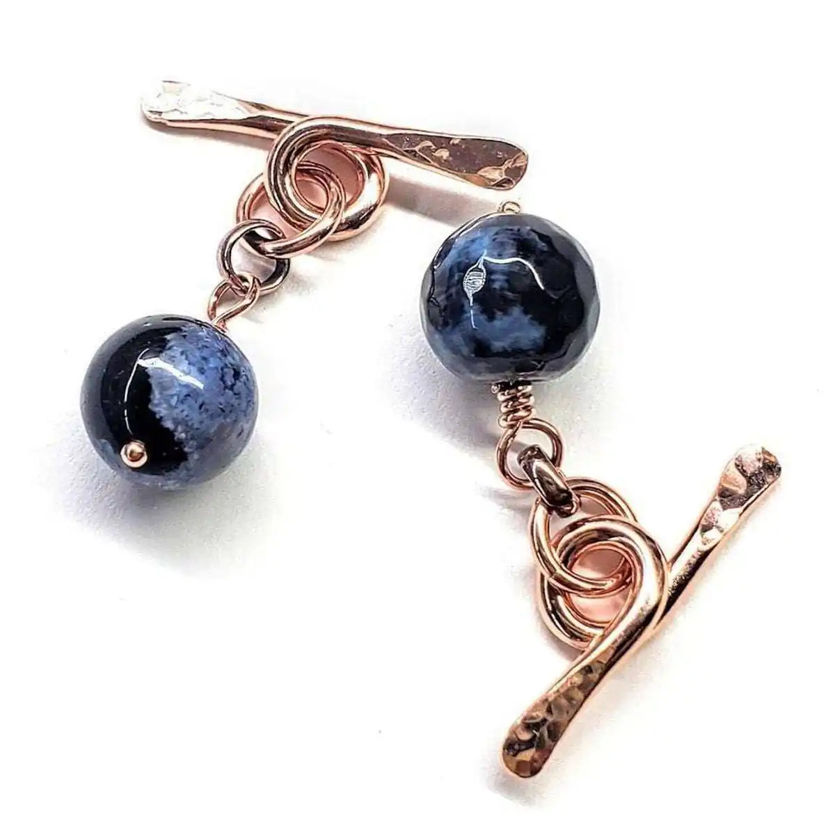 Hammered Copper Child Abuse Prevention Chain Cufflinks