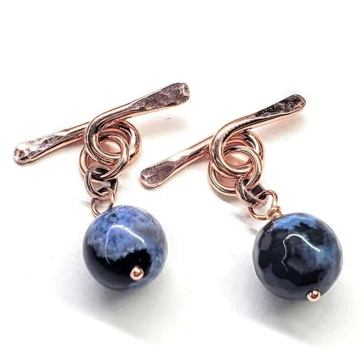 Hammered Copper Child Abuse Prevention Chain Cufflinks