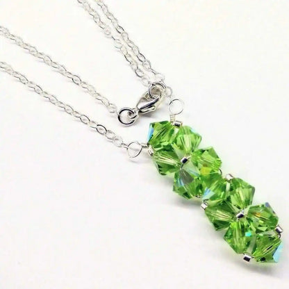 Handmade Swarovski Crystal Rock Candy Bar Necklace