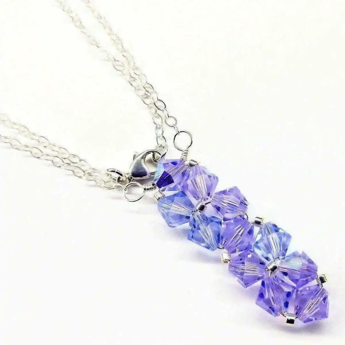 Handmade Swarovski Crystal Rock Candy Bar Necklace