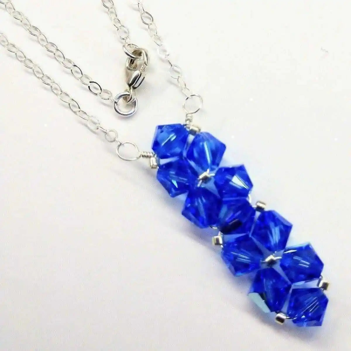 Handmade Swarovski Crystal Rock Candy Bar Necklace