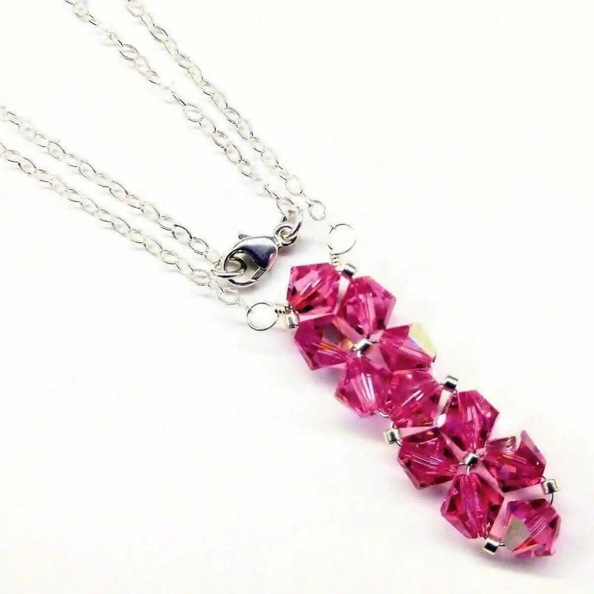 Handmade Swarovski Crystal Rock Candy Bar Necklace