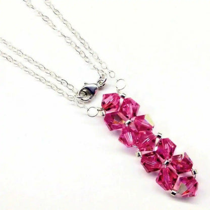 Handmade Swarovski Crystal Rock Candy Bar Necklace