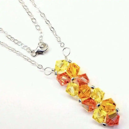 Handmade Swarovski Crystal Rock Candy Bar Necklace