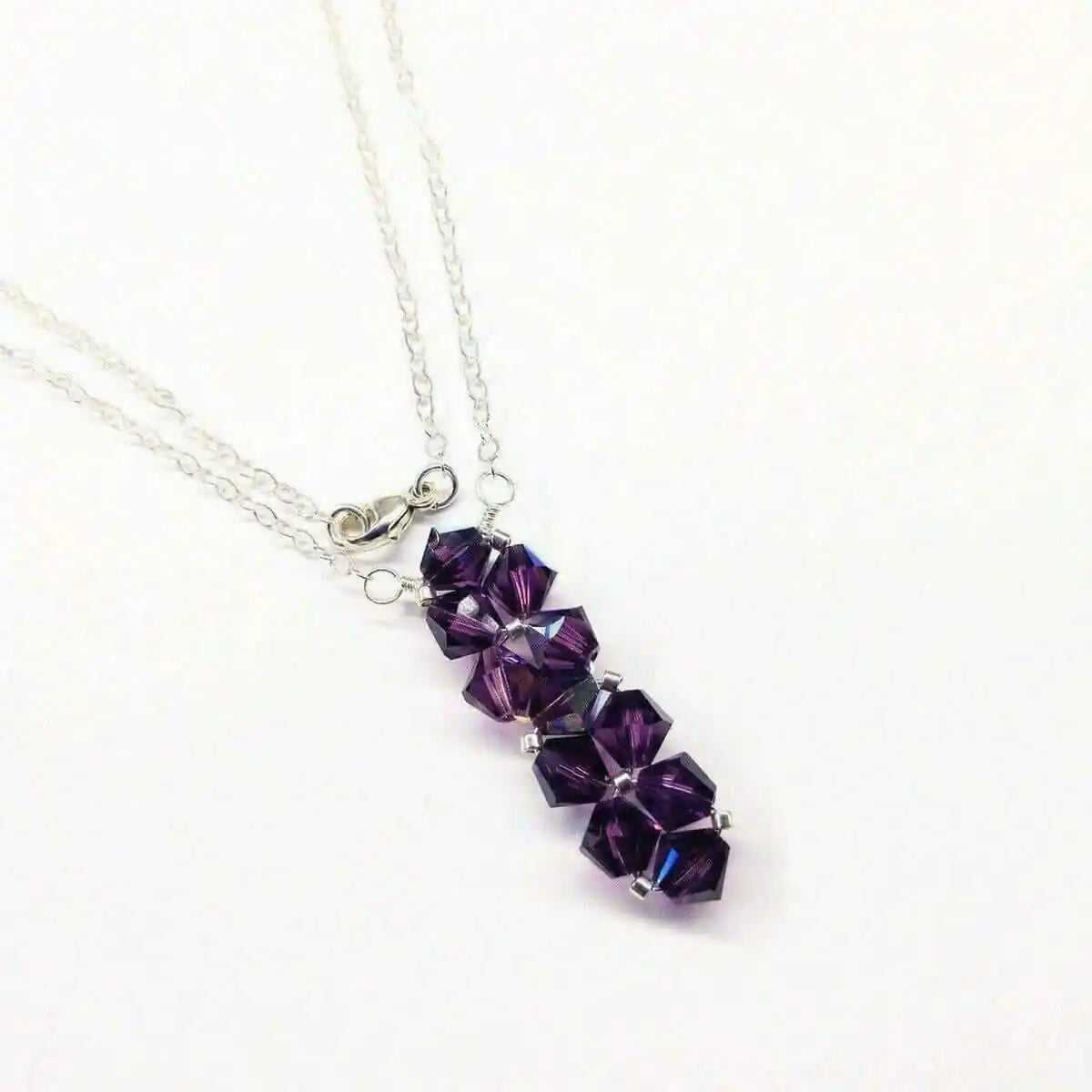 Handmade Swarovski Crystal Rock Candy Bar Necklace