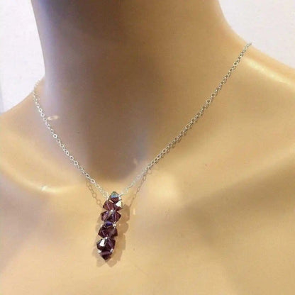 Handmade Swarovski Crystal Rock Candy Bar Necklace