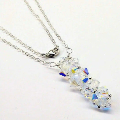 Handmade Swarovski Crystal Rock Candy Bar Necklace