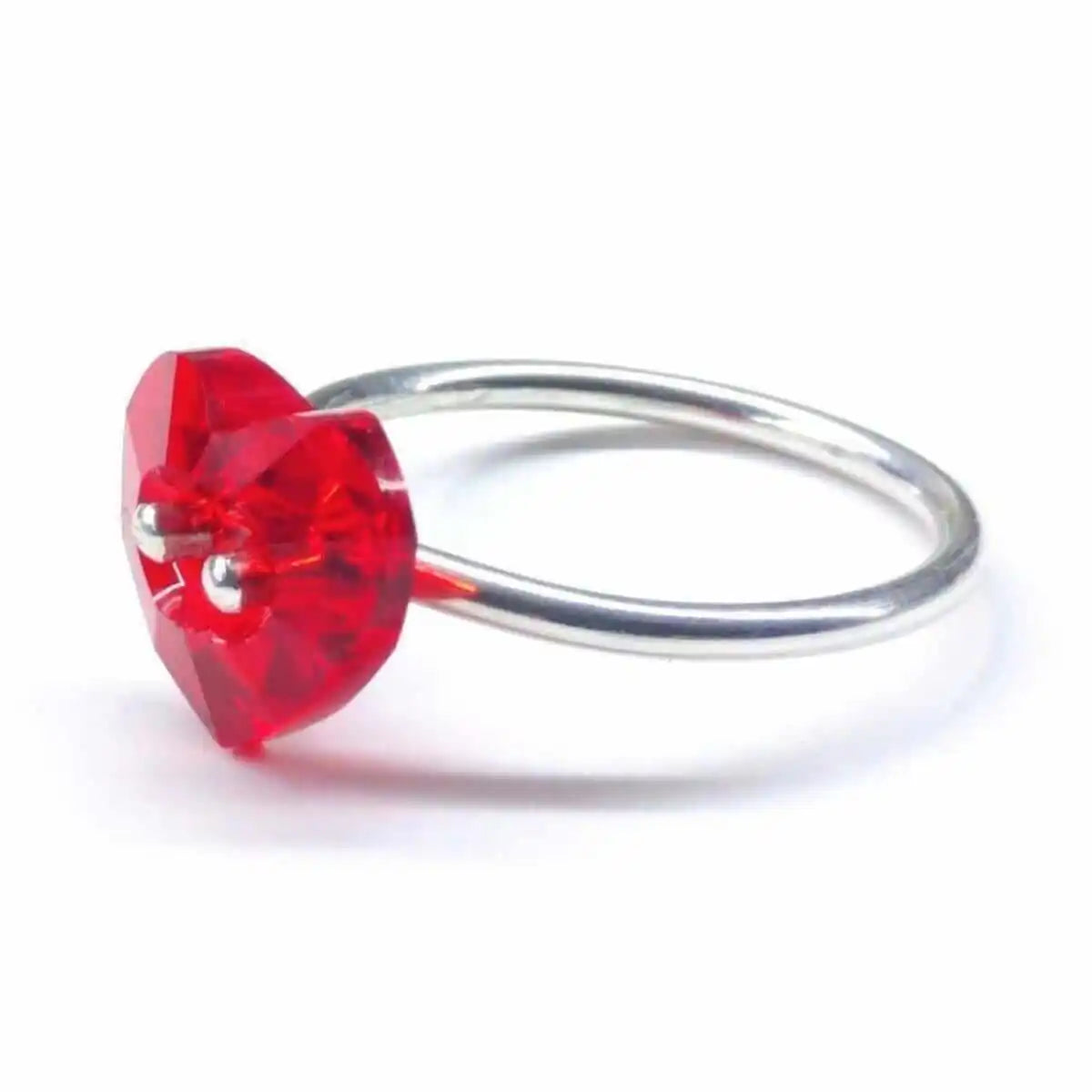 I Love You Crystal Heart Bling Ring