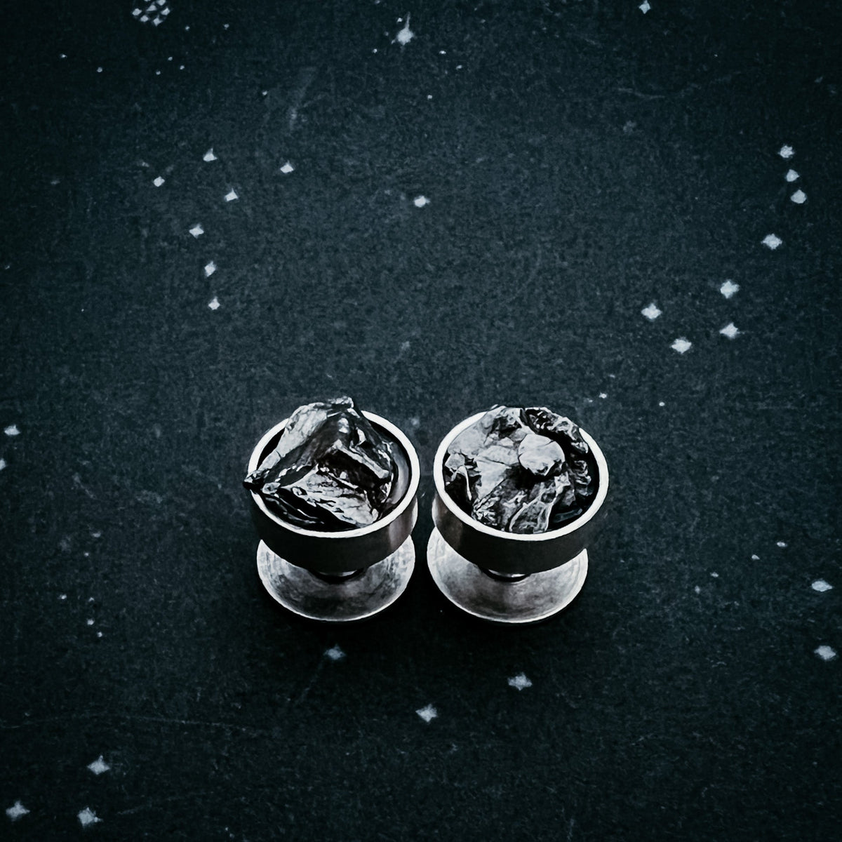 Cufflinks With Authentic Meteorite
