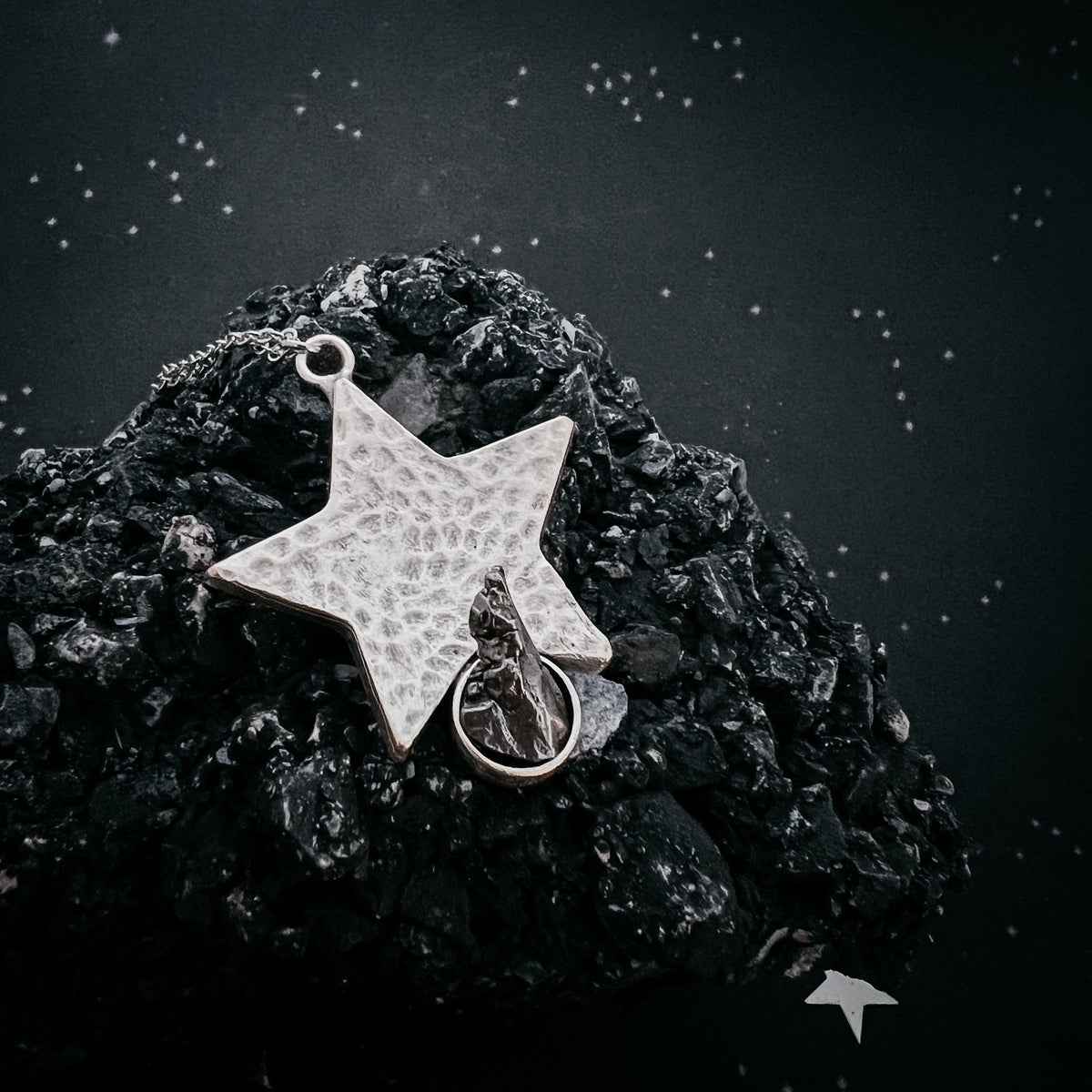 CLEARANCE Star Shaped Pendant Necklace With Authentic Meteorite