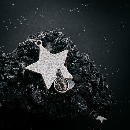 CLEARANCE Star Shaped Pendant Necklace With Authentic Meteorite