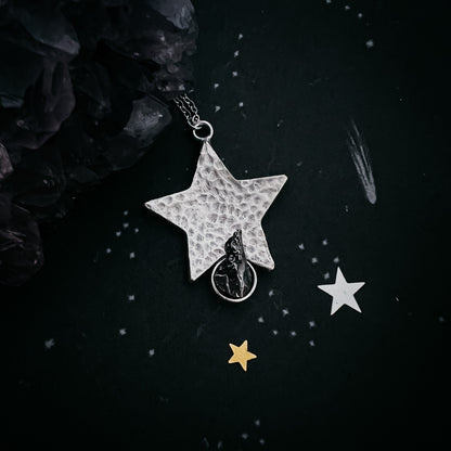 CLEARANCE Star Shaped Pendant Necklace With Authentic Meteorite