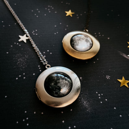 My Moon Locket Pendant Necklace