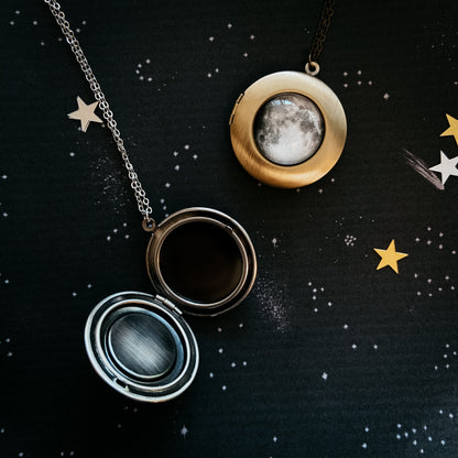 My Moon Locket Pendant Necklace