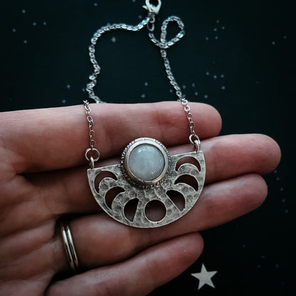 Moon Goddess Jewelry Set - Rainbow Moonstone
