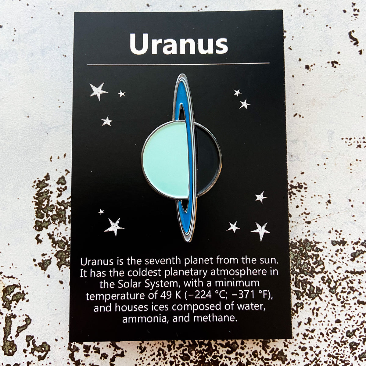 Uranus Enamel Pin