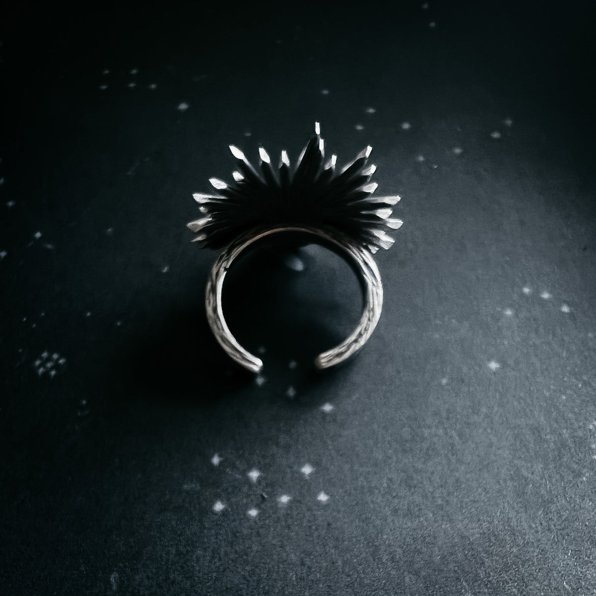 Sun Goddess Ring With Copper Oyster Turquoise