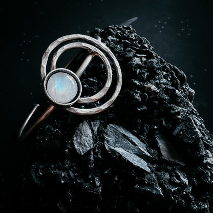 CLEARANCE Cosmic Ripple Bracelet With Rainbow Moonstone