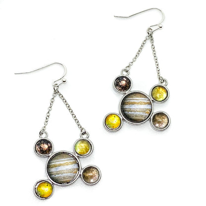 CLEARANCE Jupiter and Galilean Moons Dangle Earrings