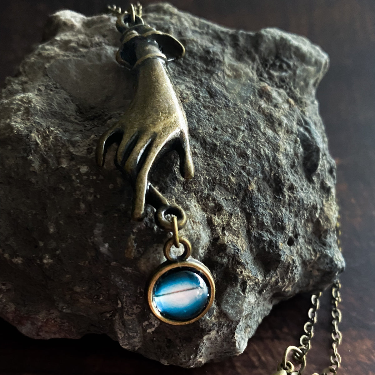 Hands of Creation Galaxy Pendant Necklace