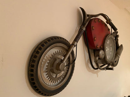 Wall Clock - Vintage Motorcycle Wall Clock
