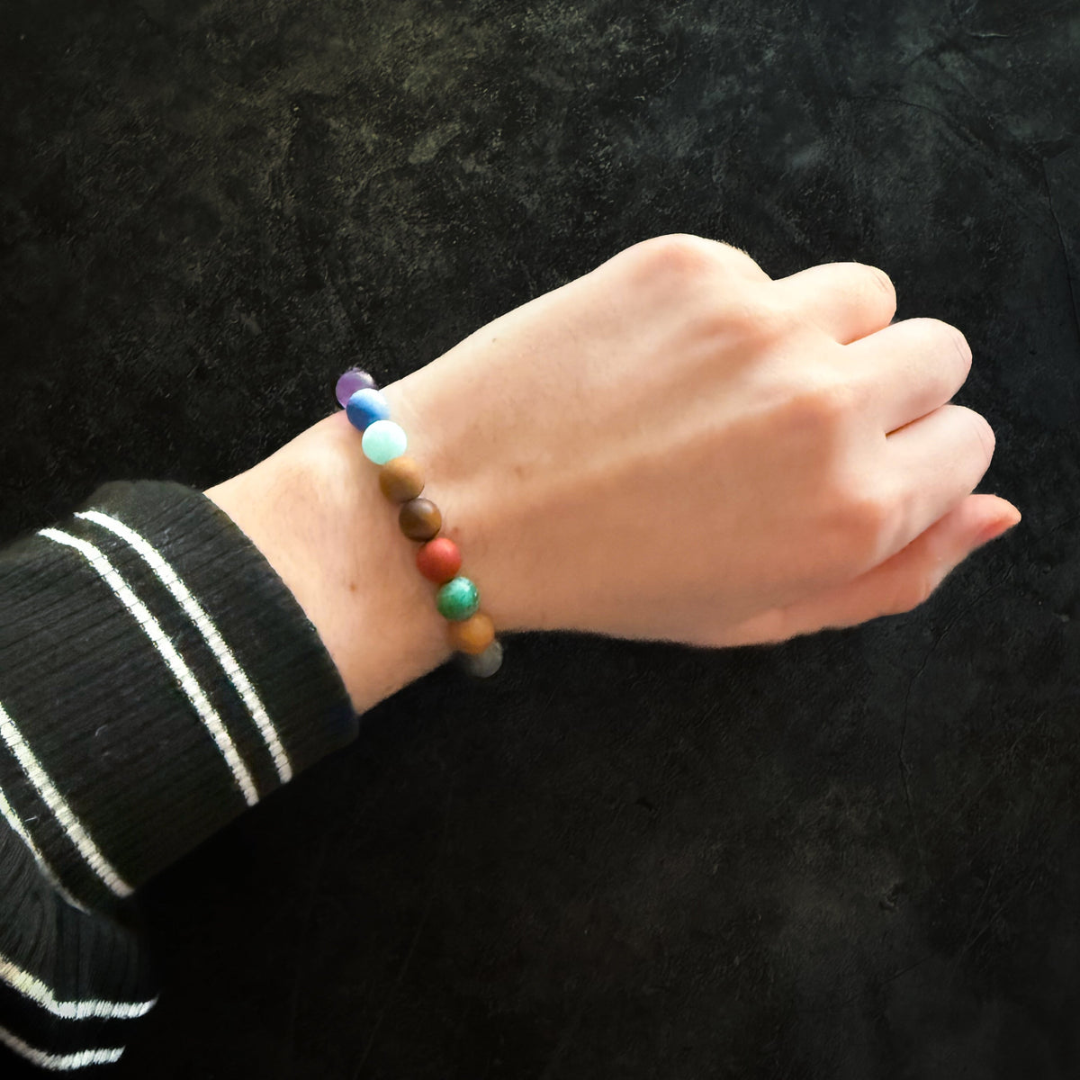 Solar System Lava Bead Bracelet