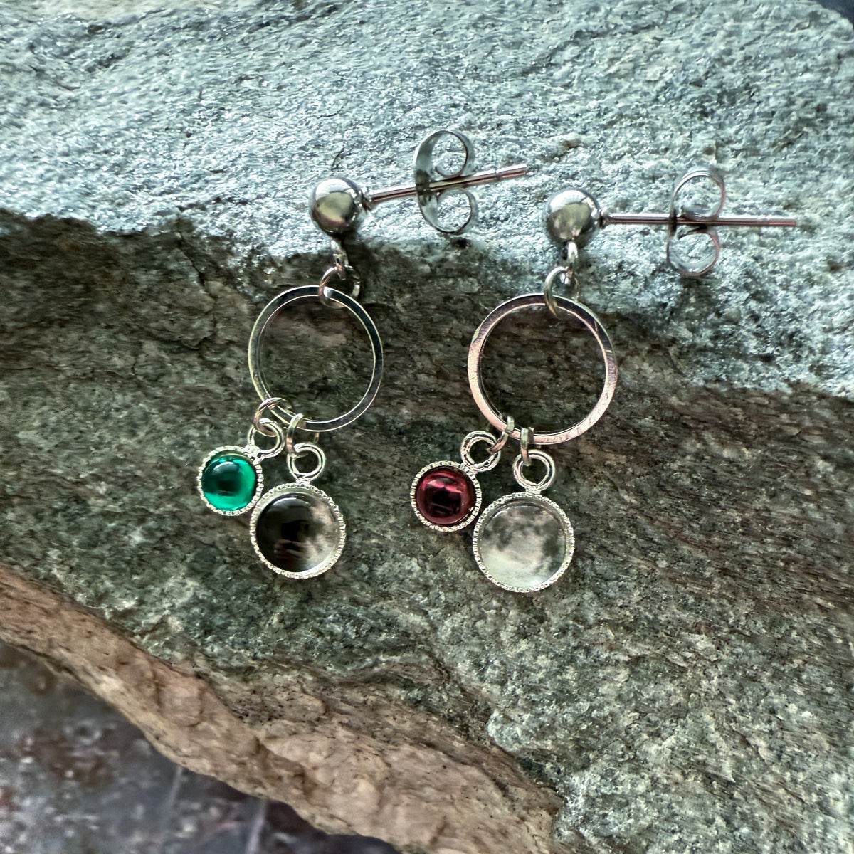My Moon Birthstone Earrings