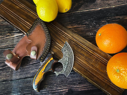 Titan Custom Alaskan Ulu Style Blade, Perfect for Outdoors and Indoor Use TD-315