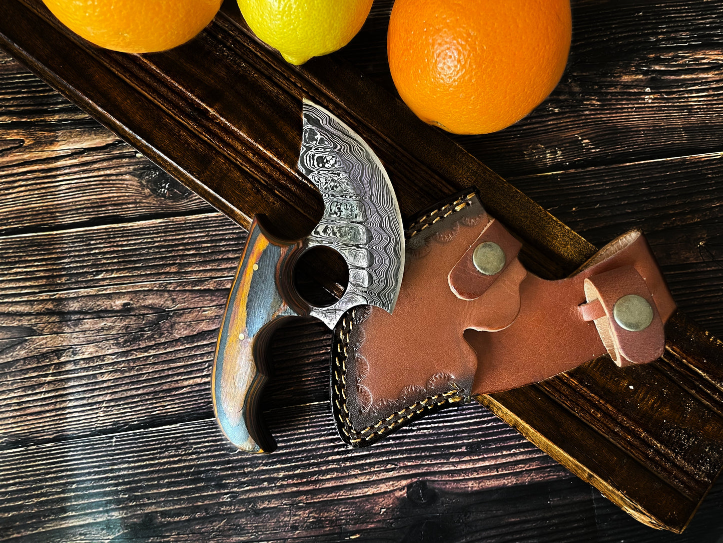 Titan Custom Alaskan Ulu Style Blade, Perfect for Outdoors and Indoor Use TD-315