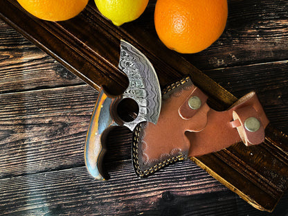 Titan Custom Alaskan Ulu Style Blade, Perfect for Outdoors and Indoor Use TD-315