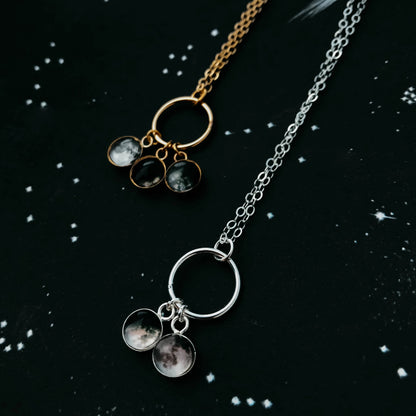 My Moon Small Circle of Life Family Necklace