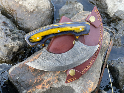 Damascus Steel Alaskan Ulu Knife TK-035
