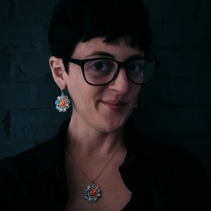 CLEARANCE Solar System Halo Dangle Earrings