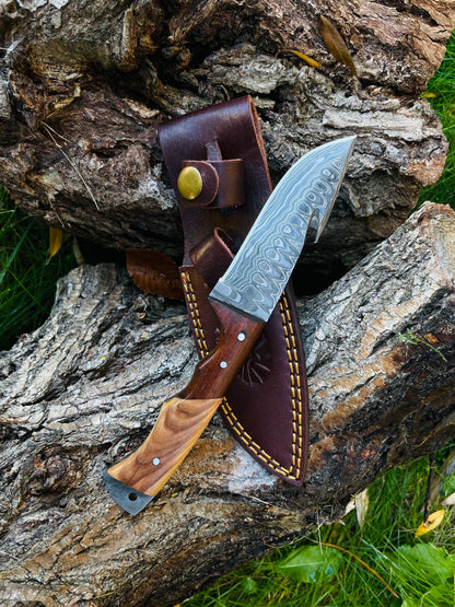 Damascus Steel Guthook Skinning TK-056 (1)