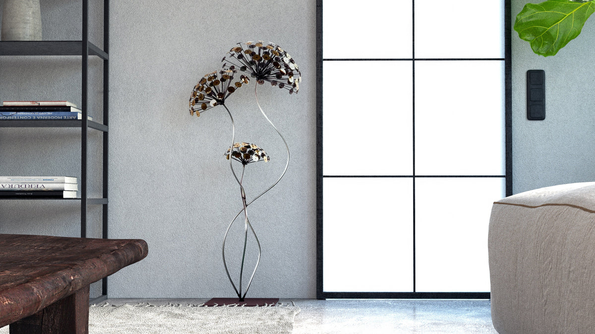 Metal Wall Sculpture - Dandelion's Dance Metal Sculpture Original Artwork