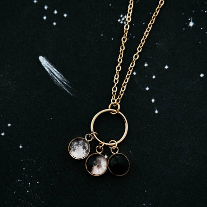 My Moon Small Circle of Life Family Necklace