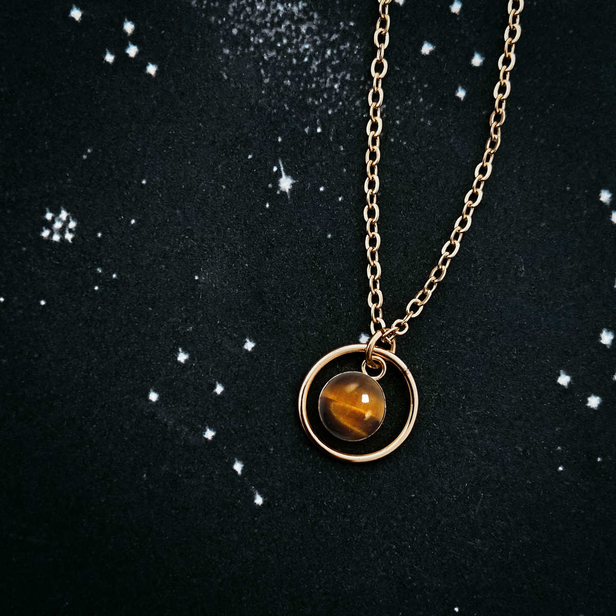Rings of Saturn Mini Necklace