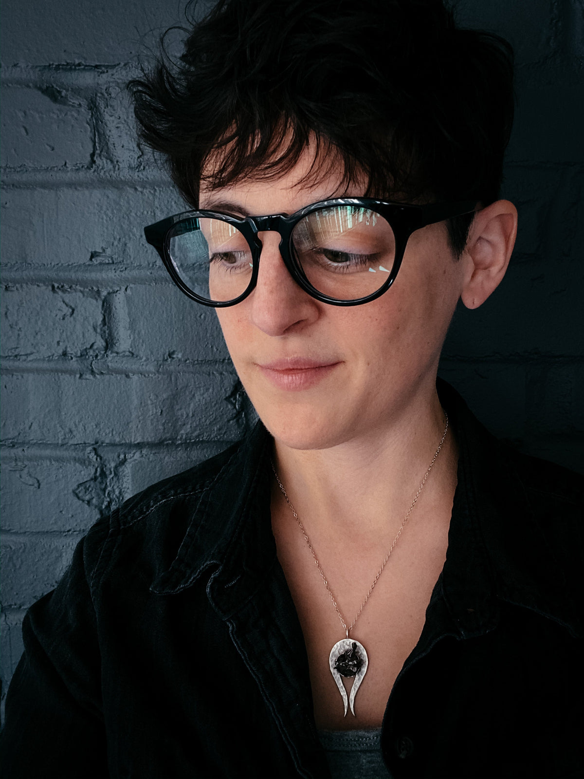 Comet Necklace With Authentic Meteorite