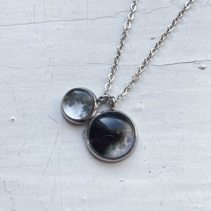 My Moon Family Clustered Necklace - Multiple Phases