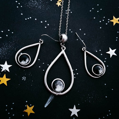 My Moon Custom Teardrop Jewelry Set