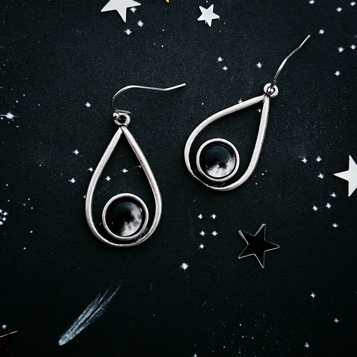 My Moon Teardrop Dangle Earrings