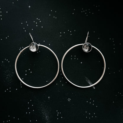 CLEARANCE My Moon Large Hoop Earrings