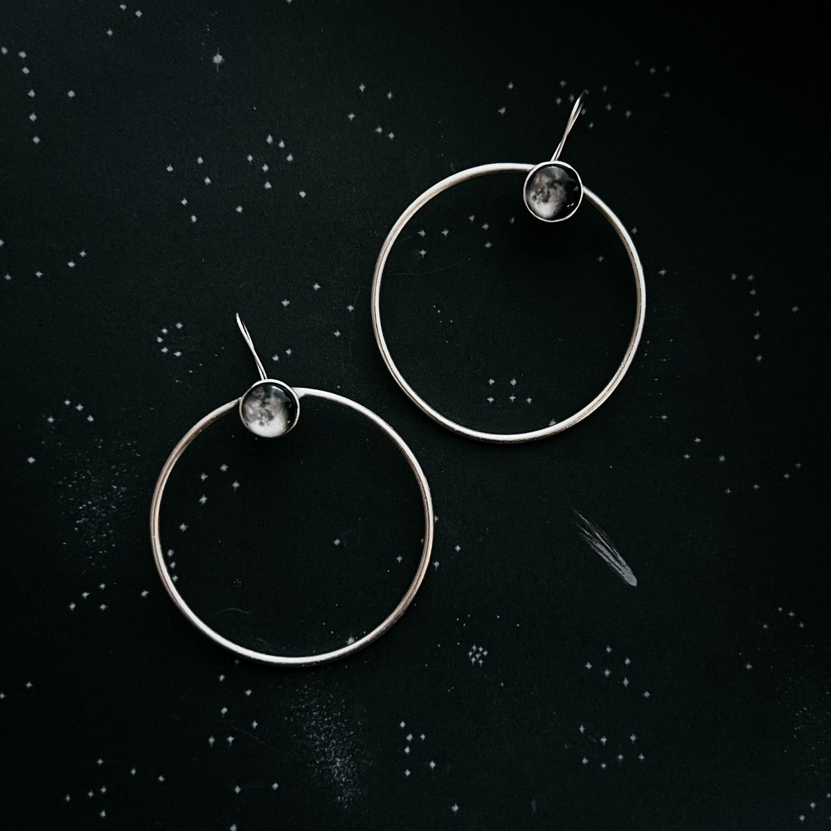 CLEARANCE My Moon Large Hoop Earrings