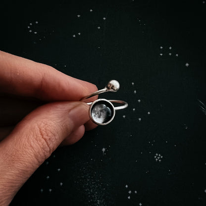 My Moon Custom Wrap Ring With Bead