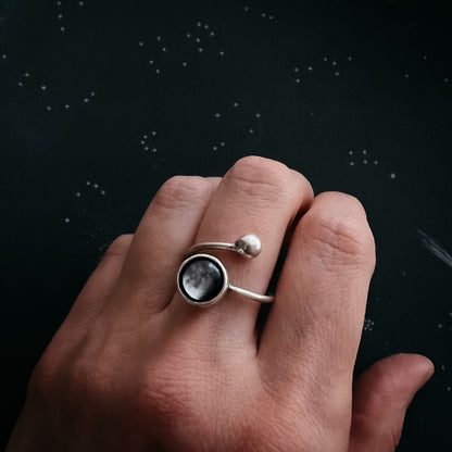 My Moon Custom Wrap Ring With Bead