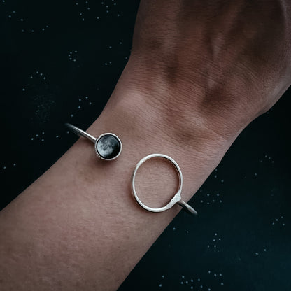 Personalized My Moon Bracelet With Circle Clasp