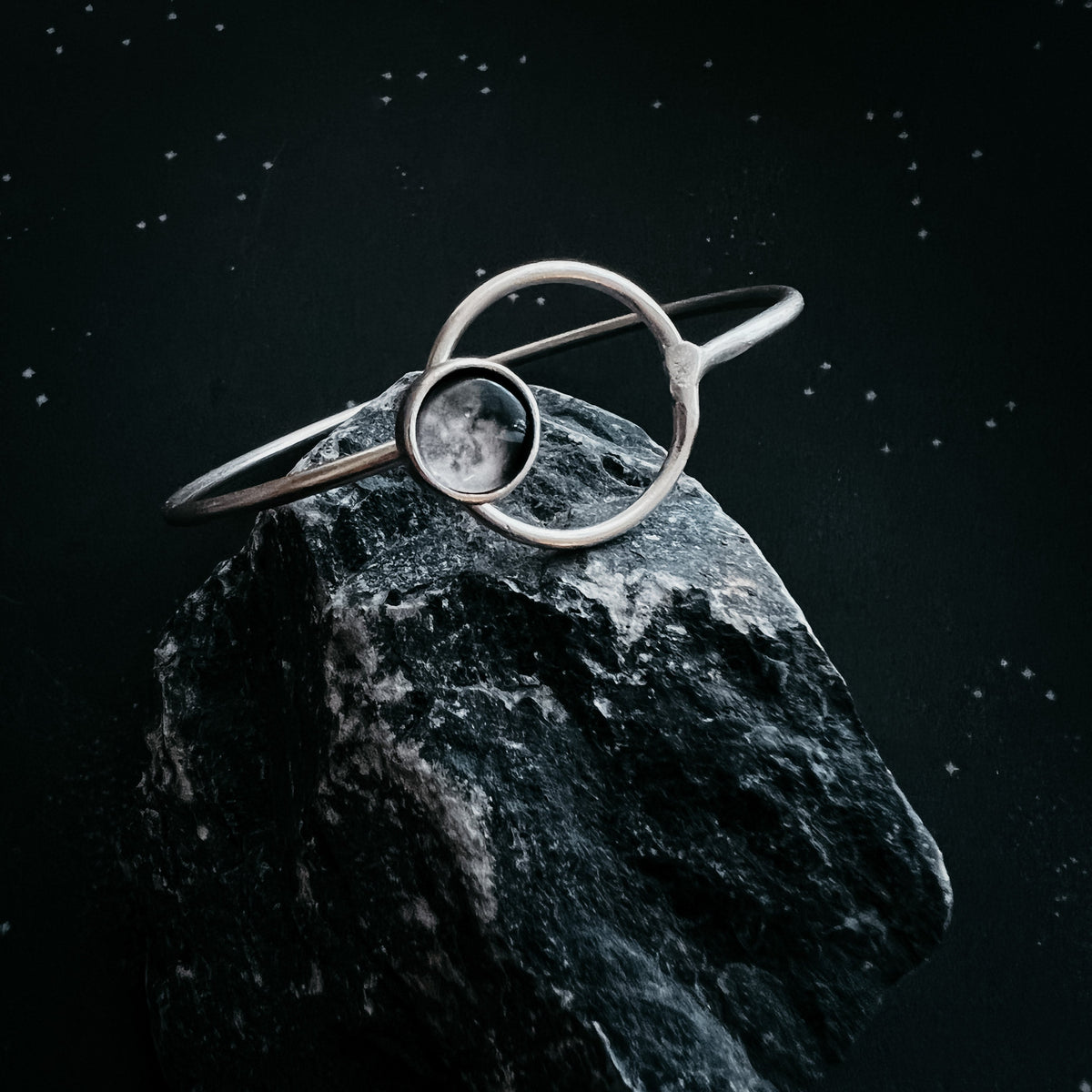 Personalized My Moon Bracelet With Circle Clasp
