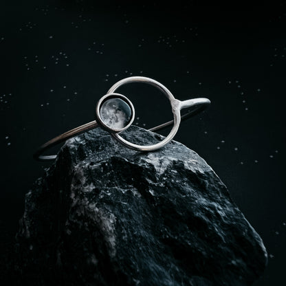 Personalized My Moon Bracelet With Circle Clasp
