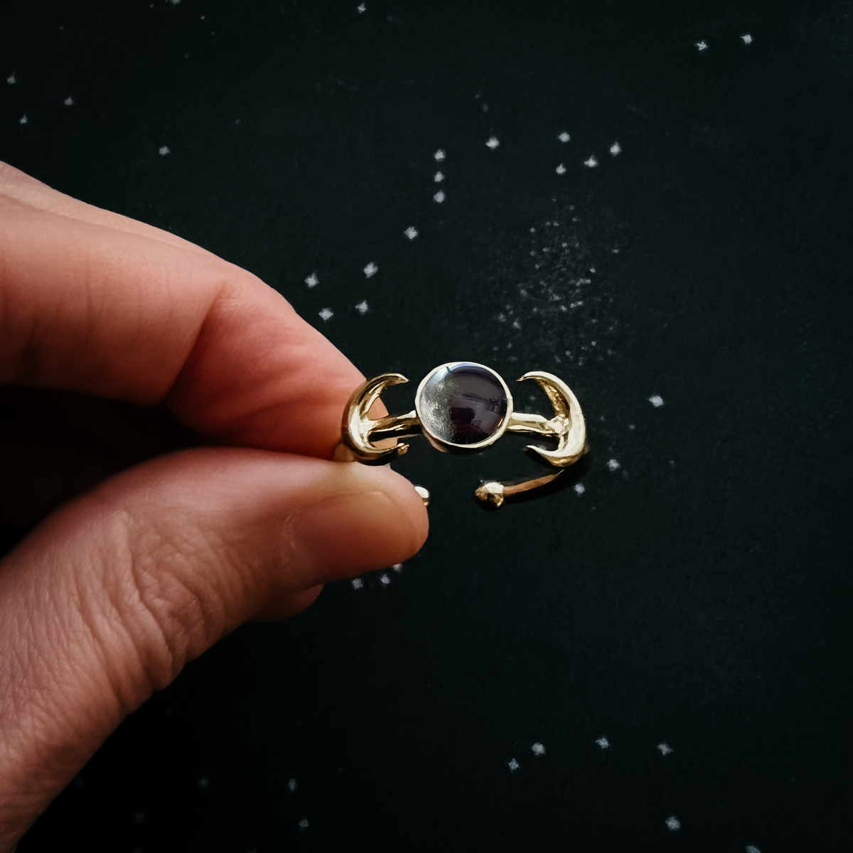 My Moon Custom Ring With 2 Crescents