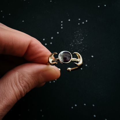 My Moon Custom Ring With 2 Crescents